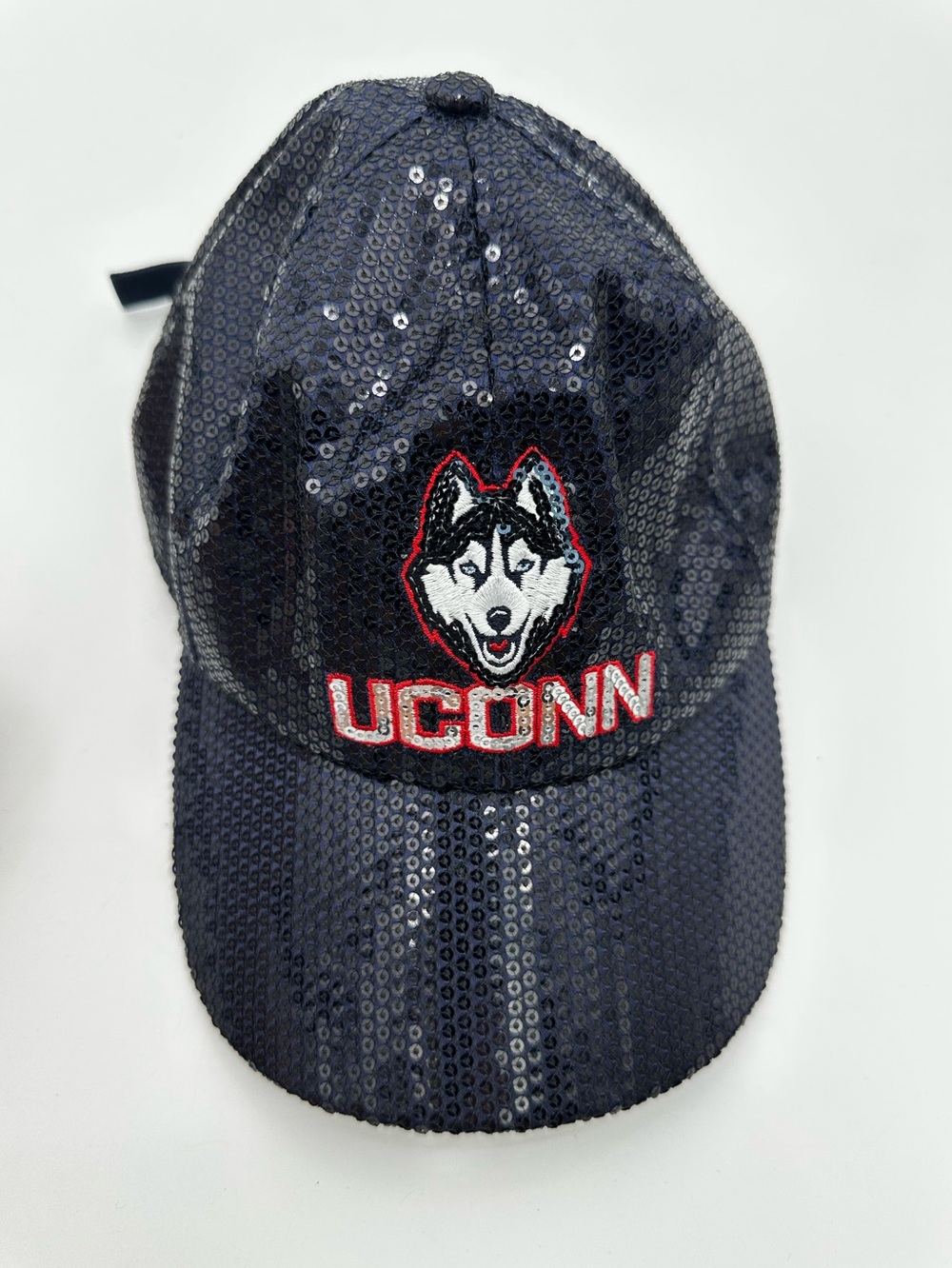 47 Brand University of Connecticut Navy Blue Sequined Husky Baseball Cap